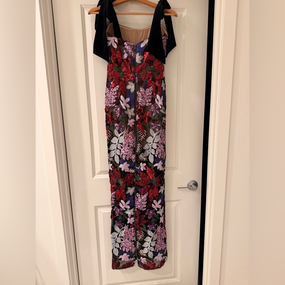 NWOT BRONX AND BANCO Dahlia Maxi Dress in Purple Multi - Picture 13 of 15